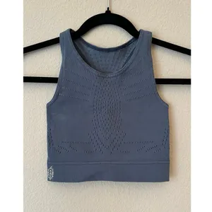 FREE PEOPLE MOVEMENT Blue Capri Crop Athletic Workout Yoga Bra Top Size XS thumbnail 2