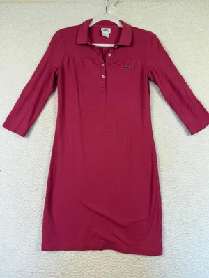 LACOSTE Pink Polo Dress Size‎ 36 US 4 Golf Tennis Cotton Minimalist Prep thumbnail 1