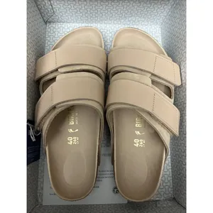 Birkenstock Uji Shine Slide Sandal New Beige Narrow Size 9 US / 40 EU New $160 thumbnail 2