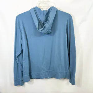 Ralph Lauren Medium Jacket Blue Full‎ Zip Cotton Hoodie Preppy Y2K Athletic 574 thumbnail 2