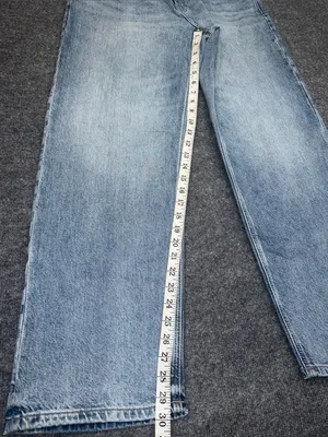 American Eagle Outfitters Ex-Boyfriend Light Wash Straight Jeans - Blue thumbnail 3
