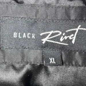 Black Rivet Puffer Coat XL Down Feather Longline Black Quilted Winter‎ Jacket thumbnail 2