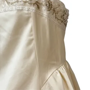 MOTF Naturally Chic Champagne Embroidered Beaded Maxi Dress XS B250414100771 thumbnail 5