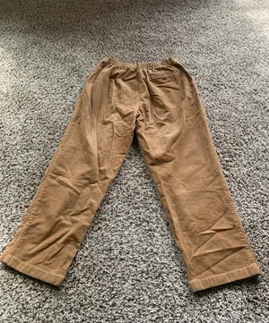 LL Bean Brown Original Fit Comfort Waist High Rise Corduroy Pants thumbnail 2