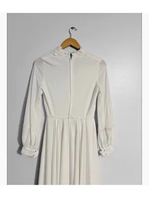 Vintage Edwardian Style Cottagecore Wedding Dress thumbnail 3