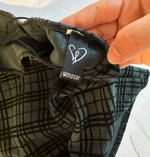 Windsor Tight Dark Green Plaid Dress thumbnail 3