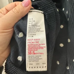 Topshop Polkadot Corduroy Overall Dress thumbnail 6