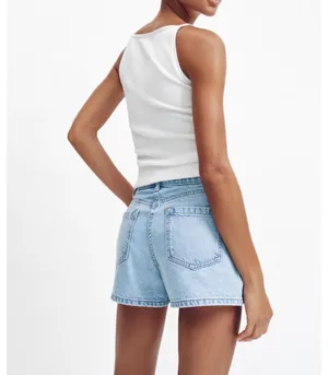 ZARA Wrap Denim Skort thumbnail 2