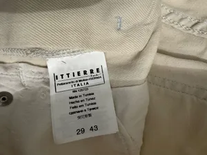 Fiorucci boot cut cream-colored denim Pants Size 29 thumbnail 7
