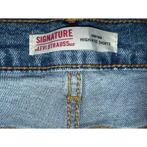 Levi’s Heritage High Rise Shorts Light Wash Cut Offs Size 20/W35 #771 thumbnail 2