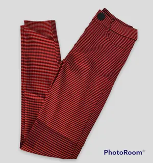 ZARA Plaid Skinny Pants thumbnail 1