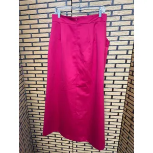 Talbots‎ Dark Pink Satin Maxi Skirt Size 10 thumbnail 2