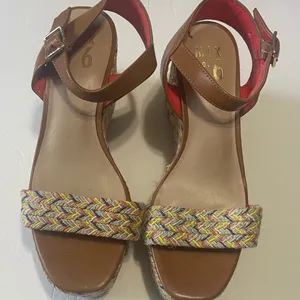 Mix No. 6 Brown Multicolor Woven Wedges thumbnail 3