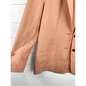 Nordstrom Two Button Notched Lapel Front Pockets Blazer Jacket Sz M Relaxed Fit thumbnail 8