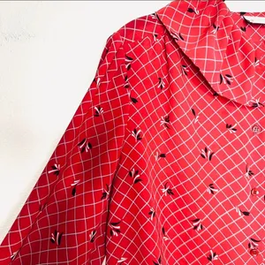 Vintage 70s Koret Flounced Ruffle Collar Blouse Size 12 thumbnail 7