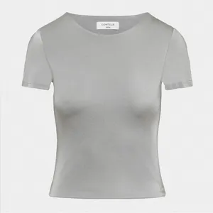 Aritzia Contour Crewneck Tee - Gray thumbnail 1