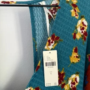 Anthropologie‎ Small NEW Ruffle V Neck Sleep Mini Dress Baydoll Floral Boho thumbnail 5