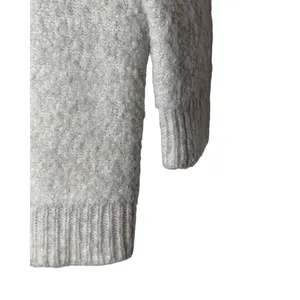 Aerie Sweater Women XS Ivory Boucle Wool Blend Open Front Cardigan Lounge Knit thumbnail 6