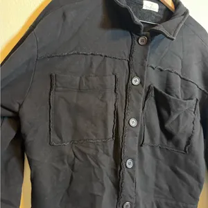 T.La Anthropologie Cropped Terry Shirt‎ Jacket thumbnail 4