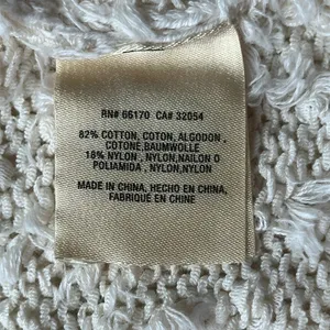 Anthropologie Akemi & Kin Cream Eyelash Open Front Cardigan size SX Oversized thumbnail 9