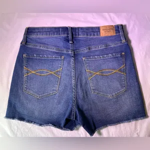 Abercrombie & Fitch Classic Blue Jean Shorts thumbnail 4