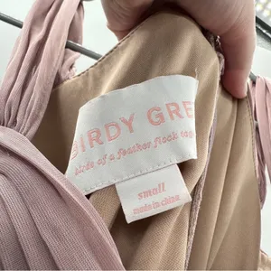 Birdy Grey Maria Convertible‎ Bridesmaid Maxi Dress in Mesh Mauve Sz S NEW thumbnail 7