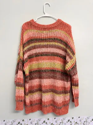 American Eagle knit striped sweater oversized  thumbnail 5