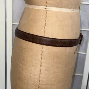 Lauren Ralph Lauren Brown Italian Leather RLR Leather Buckle Belt Womens Medium thumbnail 3