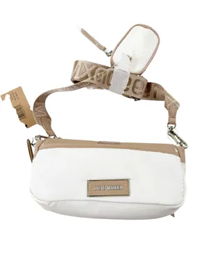 NWT Steve Madden Move Utility Crossbody Bag Cream and Tan With FLAWS thumbnail 6