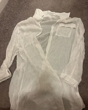 Women’s Lightweight White Button thumbnail 1