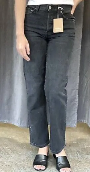 Reformation Sustainable Black Jeans thumbnail 1
