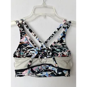 Lululemon Size 6 Multicolor Energy Bra Longline Strappy Sports Bra With Crisscro thumbnail 7