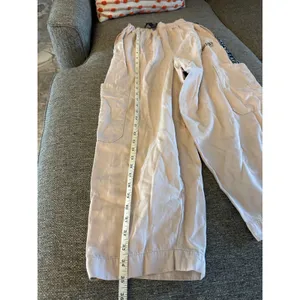 Savage X Fenty‎ Beige Cargo Pants Size S Elastic Waist Logo Tape Casual Lounge thumbnail 10