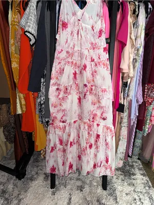 MISA Los Angeles x REVOLVE Morrison Floral Ruffle Midi Dress Women’s Small EUC thumbnail 15