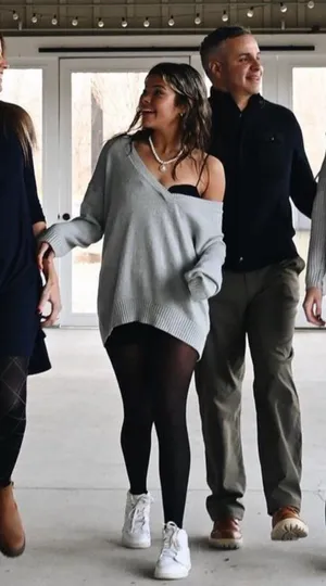 Grey Sweater Dress Gray thumbnail 1