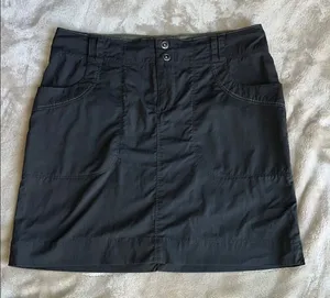 REI Mini‎ Skirt Womens Size 2 Lightweight Embroidered Gray Pockets thumbnail 1