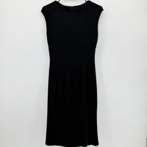 Lauren Ralph Lauren Black‎ Ruched Drape Neck Sheath Dress Womens sz 6 Sleeveless thumbnail 2