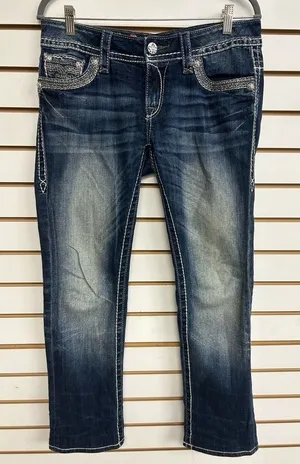 Rock Revival Women'S Jen Straight Leg Jeans Size 29‎ thumbnail 1