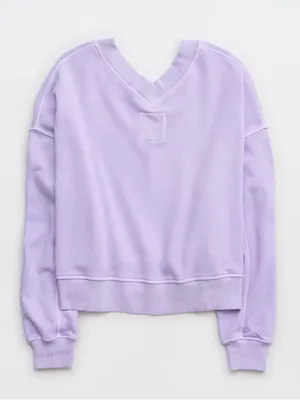 Aerie‎ House Party Sweatshirt Lavender Purple thumbnail 8