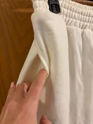 Parke x Target Women’s Cream High Rise‎ Boxer Sweatpants Small NEW thumbnail 6