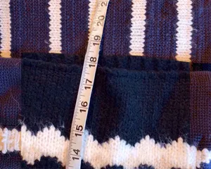 Altar'd State Geometric Fair Isle Cropped Sweater Black White Size M thumbnail 9