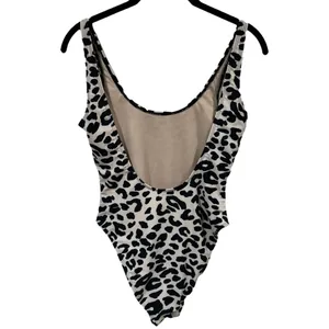 NEW Dixperfect Malibu Retro 80/90s High Cut Low Back Leopard One Piece Size‎ S thumbnail 9