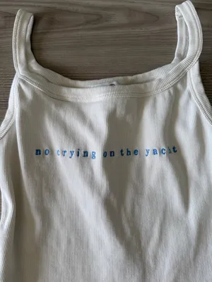 Emory Park Ribbed No Crying On The Yacht Tank thumbnail 2