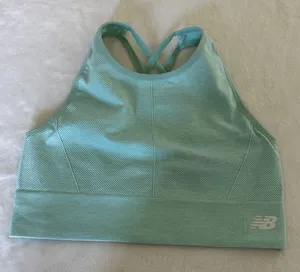 New Balance Women's Mint Green Sports Bra thumbnail 1