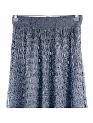 Lapis Women’s Black Crochet Lace Maxi Skirt Size M Boho Tiered thumbnail 2