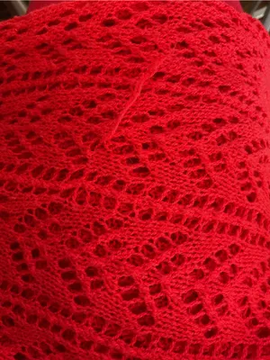 Source Unknown Red Crochet Knit Mini Dress XS S Pink Contrast Lining Strappy Summer Festival thumbnail 6