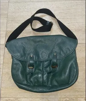 Urla Paris Green Pebble Leather Crossbody‎ Slouchy bag thumbnail 1