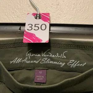 Corporate attire, Corpcore, all around slimming effect pants Green Size 12 thumbnail 2
