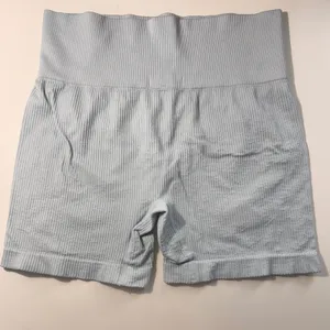 Colsie Light Blue Ribbed Seamless Lounge Shorts High Waisted Womens Large‎ thumbnail 2