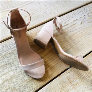 Call It Spring ✨HP✨Stangarone Suede Open Toe Ankle Strap Sandals✨ thumbnail 4